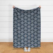 Starfish chic / Small scale / Dark blue