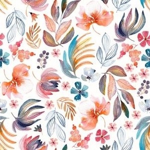 Spring watercolor pattern