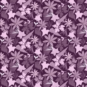 Garden Leaves (Purples)