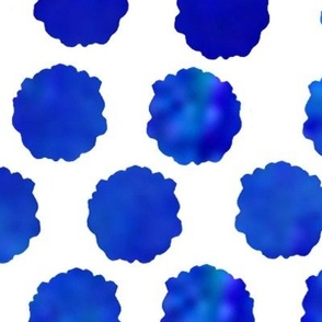 Porcelain blue dots XL