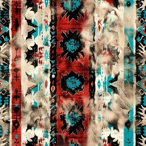 cowhide aztec pattern