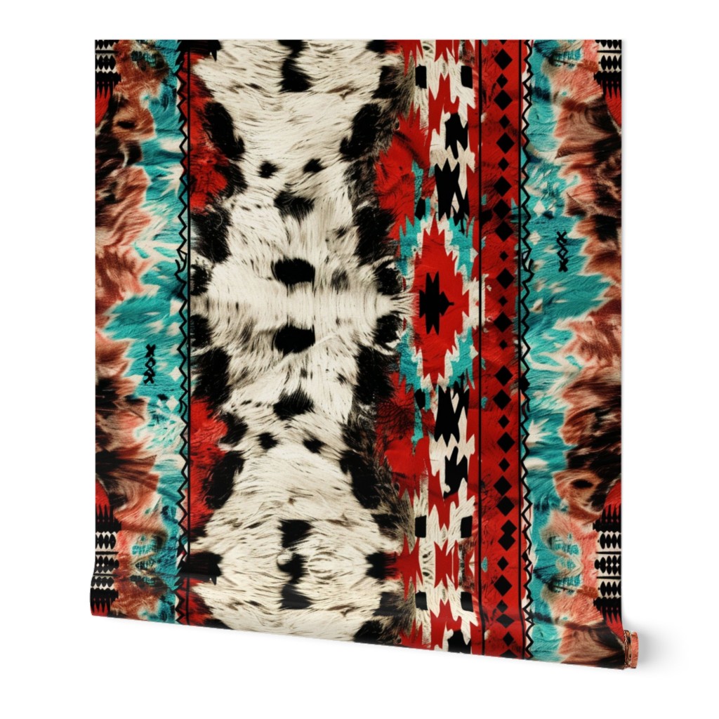 aztec cow hide