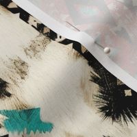 aztec cowhide print