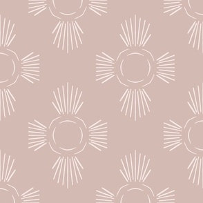 The Sun Simplicity Neutral Earth Tones Warm Minimalistic Half Drop Wallpaper_terra cotta pink