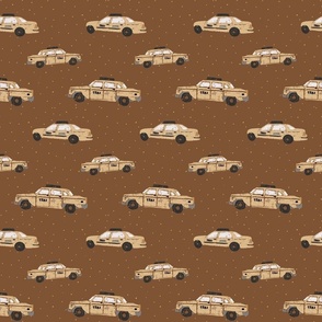 Yellow Cab Chronicles: New York City Taxi Pattern, terracotta