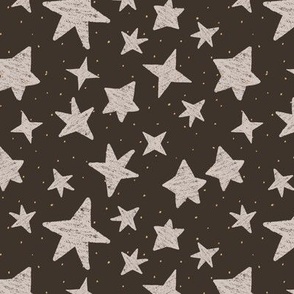  Starry Night Skies, textured stars, brown