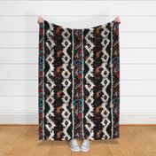 large scale aztec cow pattern