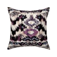 lilac cow hide aztec patern