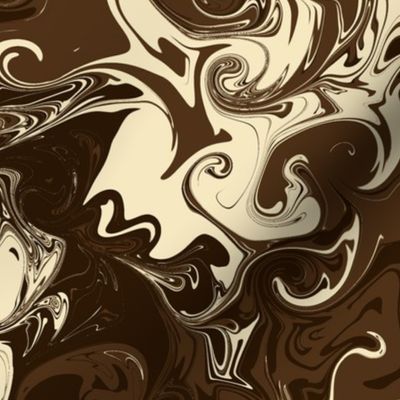 Triple Chocolate Swirl - intricate browns jumbo