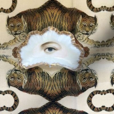 Eye of the Tiger Victorian Damask - Large