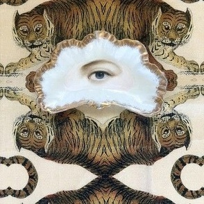 Eye of the Tiger Victorian Damask - Large