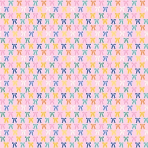 Endless Bows | multicolored on pink | 3 | Easter Rabbit collection