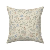 Thistle Wildflowers (Vintage Blue) (Large Scale) (10.5"/12")