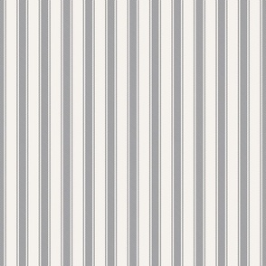 Classic Ticking Stripe - Ash Large Scale