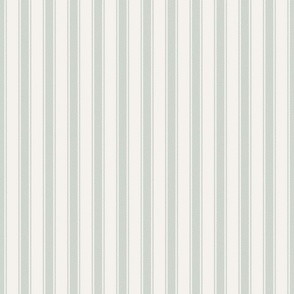 Classic Ticking Stripe - Mint Large Scale