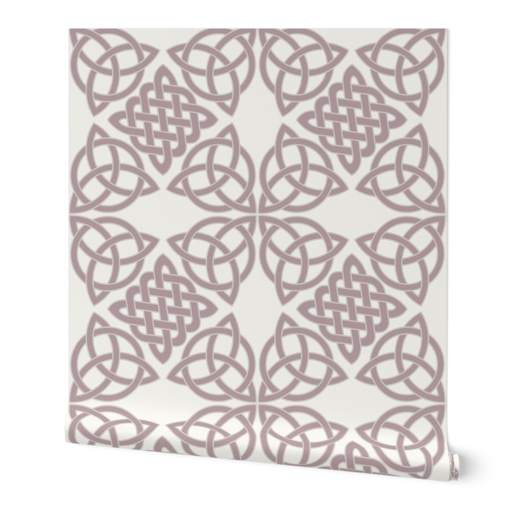 Celtic Knot Symbol Dusty Pink & Ivory