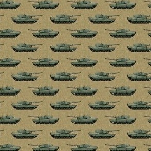 (extra small scale) tanks - military vehicles - tan - C24