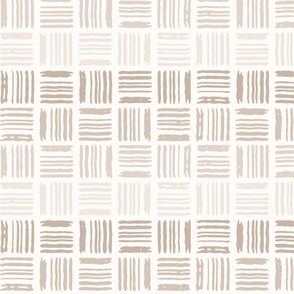 Color Block Textured Stripes//beige//24inch