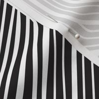 Endless - Minimalist Modern Linear Geometric Black and White Large