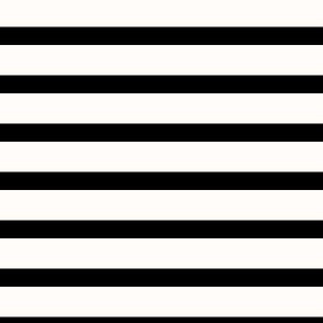 White with Black Stripe