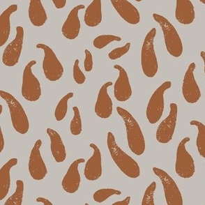   Gnome Tracks: Whimsical  and adorable orange gnomo Footprint Shoe 