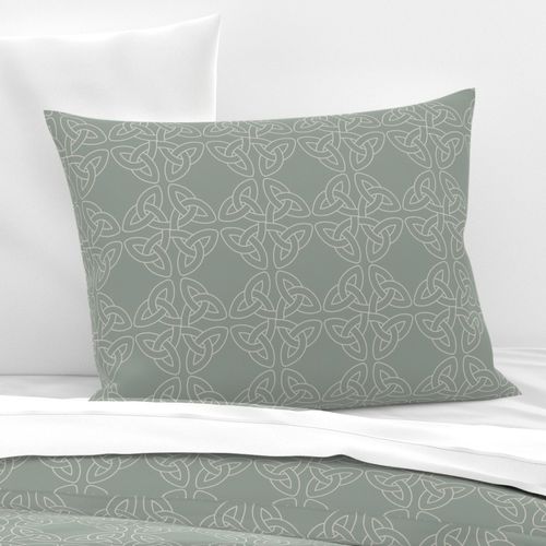 Celtic Knot Symbol Sage Green