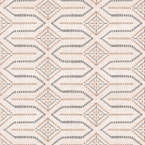 minimalist geometric/warm beige/medium