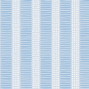 dot and line stripes/soft blue