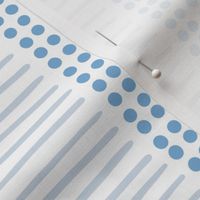 dot and line stripes/soft blue on white