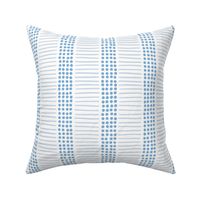 dot and line stripes/soft blue on white