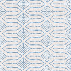 minimalist geometric/blue/medium