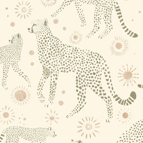 Minimalist cheetah green L