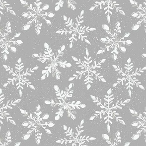 Chalky Snowflakes pewter
