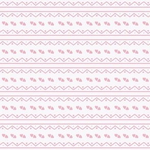 Knit Hearts - pink