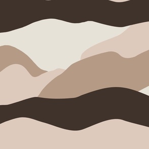 Abstract landscape_wavy lines