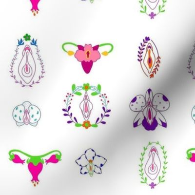 Vaginal Flower Art Design - Small