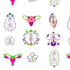 Vaginal Flower Art Design - Small