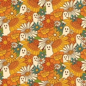 70s Boo Floral - Harvest - Small