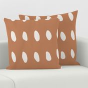 rustic dot - sienna - large