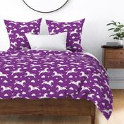 Cute unicorns, purple background, big size