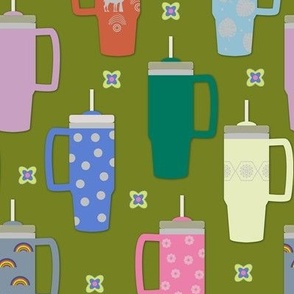 Tumbler / cup / drink / olive