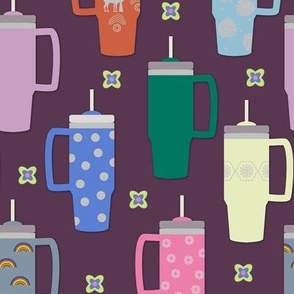 Tumbler / cup / drink / purple 