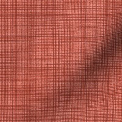 Natural Hemp Checks Grasscloth Texture Benjamin Moore _Rosy Peach Red Pink Orange B55E4F Subtle Modern Abstract Geometric