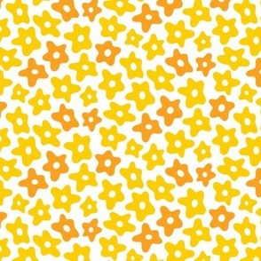 Small Scatter Flowers Yellow
