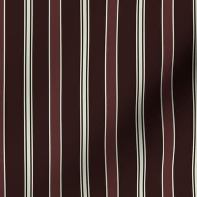 Deep Burgundy Striped Pattern // Medium Scale // Elegant Regency Style Design