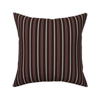 Deep Burgundy Striped Pattern // Small Scale // Elegant Regency Style Design