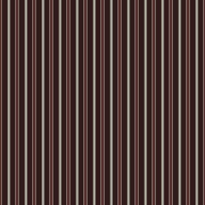 Deep Burgundy Striped Pattern // Small Scale // Elegant Regency Style Design