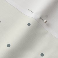 Simple Polka Dot // Large Scale // Cream and Blue Minimalist Design