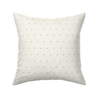 Simple Polka Dot // Medium Scale // Cream and Blue Minimalist Design