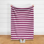 FS Stripes Mulberry Purple and White Two Inch 2 in Wide Stripe